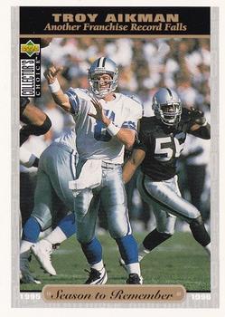 Troy Aikman Dallas Cowboys 1996 Upper Deck Collector's Choice NFL Season to Remember #53